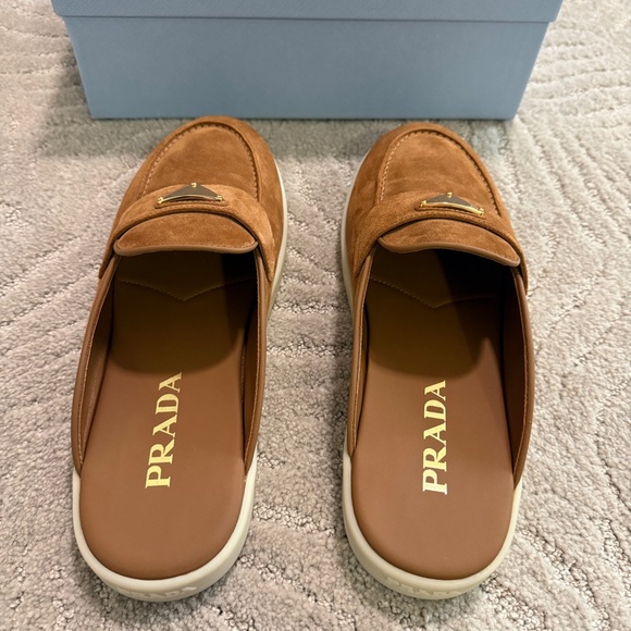Prada Saint Tropez Suede Mules - Picture 9 of 14
